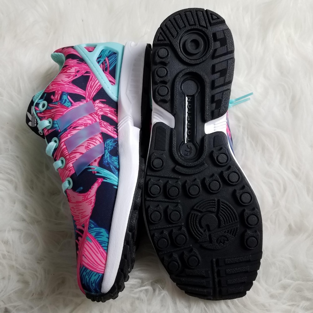 Adidas ZX Flux Torsion Athletic Shoes US 5.5 Pink - Picture 3 of 8